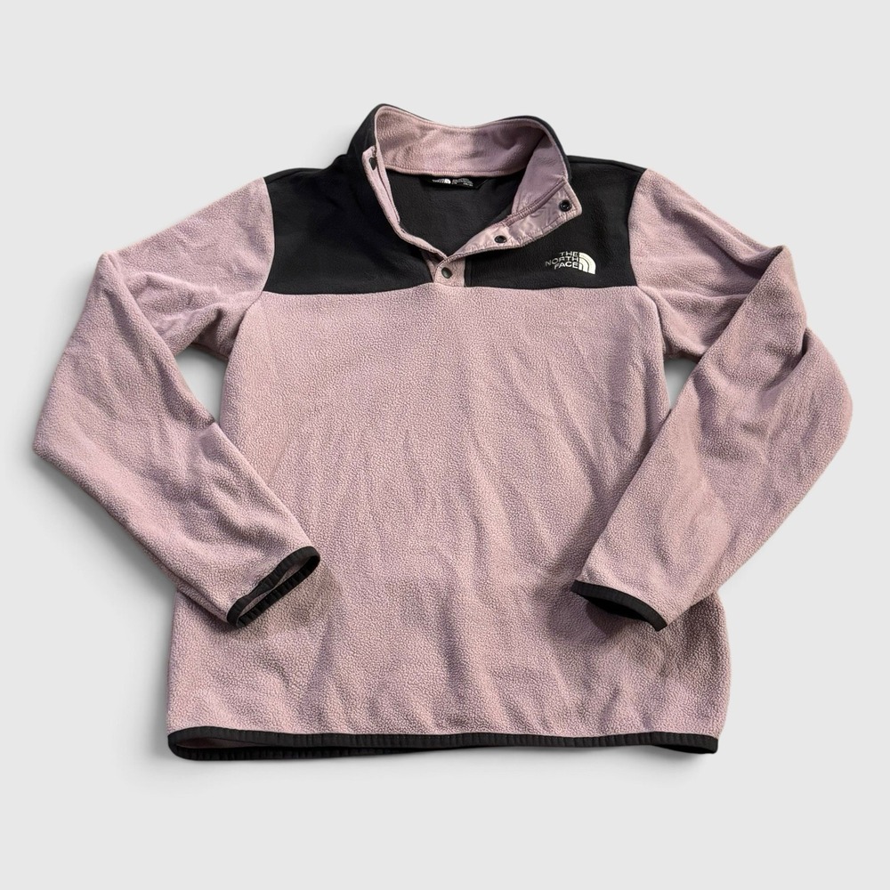 The North Face Denali Fleece Snap Pullover Girl's Purple Gorpcore Cozy Large